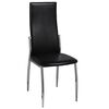 vidaXL Dining Chairs 2 pcs Black Faux Leather