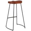 vidaXL Bar Stool Set of 2 Brown, Black