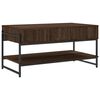 vidaXL Coffee Table Brown oak Engineered wood 35.4x19.7x17.7 in