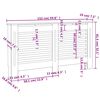 vidaXL Radiator Cover Anthracite 59.8"x7.5"x32.1" MDF
