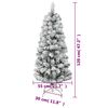 vidaXL Artificial Hinged Christmas Tree Green PVC 47.2 in tree