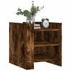 vidaXL Bedside Cabinet Smoked oak Engineered wood Medium Bedside Cabinet