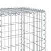 vidaXL Gabion Basket Silver Galvanized Iron Wire 275.6x19.7x59.1 in