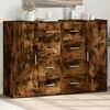vidaXL Sideboard Smoked Oak Engineered Wood Medium Sideboard