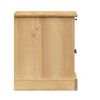 vidaXL Bedside Cabinet Honey Solid Pine Wood with Honey Wax Finish Small