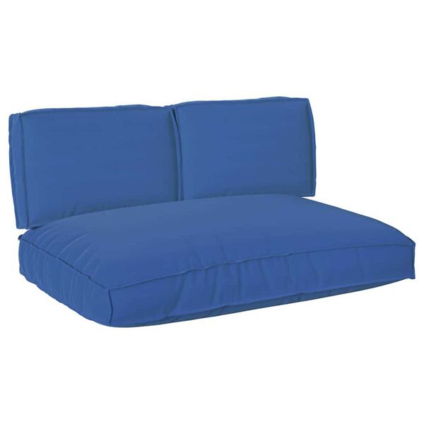 vidaXL Pallet Cushion Set 3 pcs Royal Blue 47.2" x 31.5" x 4.7