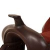 vidaXL Western Horse Saddle Brown Genuine leather 16 in
