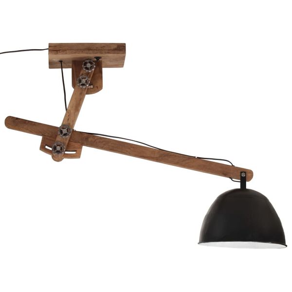 vidaXL Ceiling Lamp Black Iron Medium Height-Adjustable Ceiling Lamp
