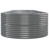 vidaXL Garden Raised Bed Gray Powder-coated steel Large