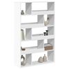 vidaXL Room Divider White Engineered wood Large Bookshelves