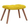 vidaXL Relaxing Chair With Stool Mustard yellow