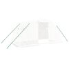 vidaXL Greenhouse White PE (polyethylene), galvanized steel 86 sq ft