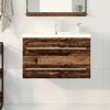 vidaXL Bathroom Sink Cabinet 2 pcs Old Wood 31.50 x 15.16 x 18.90 in