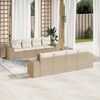 vidaXL Garden Sofa Set Beige