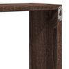 vidaXL Wall Shelf Brown oak Engineered wood Medium Floating Shelf