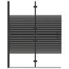 vidaXL Folding Shower Enclosure ESG 39.4"x55.1" Black