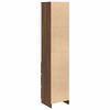 vidaXL Highboard Brown oak Engineered wood 14.8 x 13.8 x 70.9 in