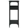 vidaXL Console Table Black Engineered wood 29.5 x 11.4 x 29.5 in