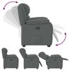 vidaXL Recliner Chair Dark Grey Fabric (100% polyester), metal, plywood