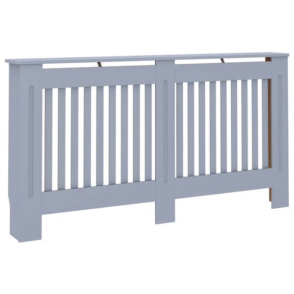 vidaXL Radiator Cover Anthracite 59.8"x7.5"x32.1" MDF