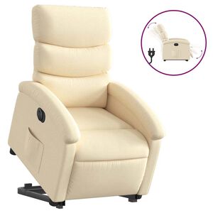 vidaXL Electric Stand Up Recliner Chair Cream