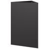 vidaXL Garden Planter Black Steel 19.7 x 16.9 x 29.5 in Durable