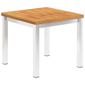 vidaXL Side Table Teak Solid Acacia wood Small Square Contemporary
