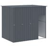 vidaXL Dog House Anthracite Galvanized Steel Big Durable Dog House
