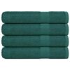 vidaXL Towel Set of 4 Green 100% Cotton 39.4 x 78.7 in Towel Other