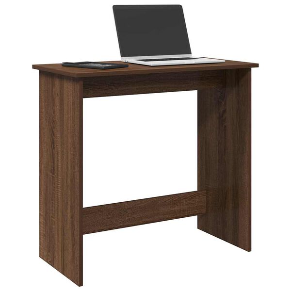 vidaXL Desk Brown Oak Engineered Wood Compact Stylish Design Desk