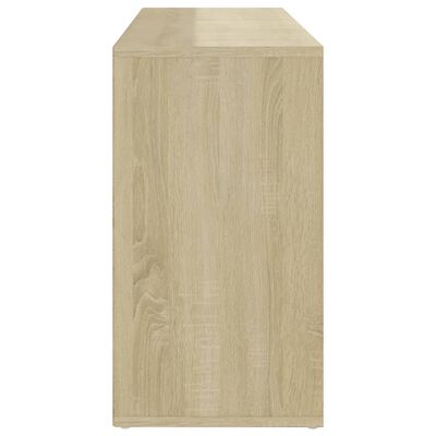 vidaXL Shoe Bench Sonoma Oak 40.6"x11.8"x21.5" Engineered Wood
