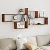 vidaXL Wall Shelf Old Wood 65.9x7.1x26.8" Engineered Wood