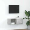 vidaXL TV Cabinet Concrete grey Engineered wood Small TV Cabinet