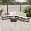 vidaXL Garden Sofa Set Black
