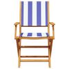 vidaXL Garden Chair Set of 4 Blue Solid Acacia wood Medium Foldable