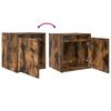 vidaXL Wall-mounted Bedside Cabinet Set of 2 Smoked Oak Engineered wood