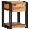 vidaXL Bedside Cabinet Brown 40 x 35 x 50 cm solid acacia wood