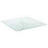 vidaXL Table Top White Tempered Glass Small Decorative Inlays