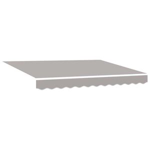 vidaXL Awning Replacement Fabric Light gray 118.11" x 98.43" Canvas