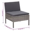 vidaXL Garden Lounge Set Grey