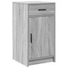 vidaXL Dressing Table Grey 19.69 x 16.14 x 53.15 in Engineered Wood