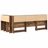 vidaXL Storage Headboard with Shelf Old Wood 29.53 in Engineered Wood