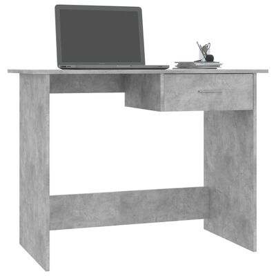 vidaXL Desk Concrete Gray 39.4"x19.7"x29.9" Engineered Wood