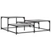 vidaXL Coffee Table Grey Sonoma Engineered Wood Medium Adjustable Feet
