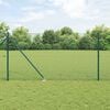 vidaXL Fence with Posts Green 39.4" x 3937.0" Steel