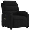 vidaXL Massage Recliner Chair Black Velvet Standard Massage Chair