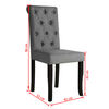 vidaXL Dining Chair Set of 6 Dark Grey