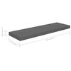 vidaXL Wall Shelf Set of 4 High gloss grey Honeycomb MDF, metal Standard
