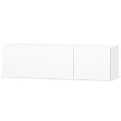 vidaXL TV Stand Engineered Wood 47.2"x15.7"x13.4" High Gloss White