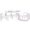 vidaXL Garden Lounge Set Anthracite Aluminum, Polyester Standard Modular